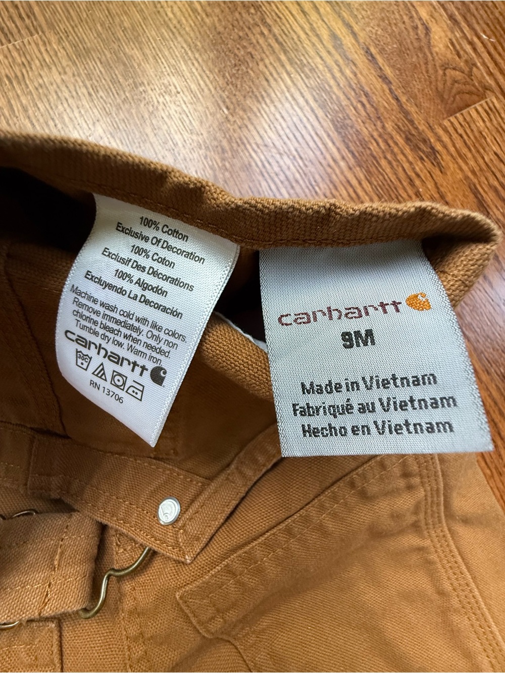Carhartt Overalls 9 Months - Picture 5 of 5